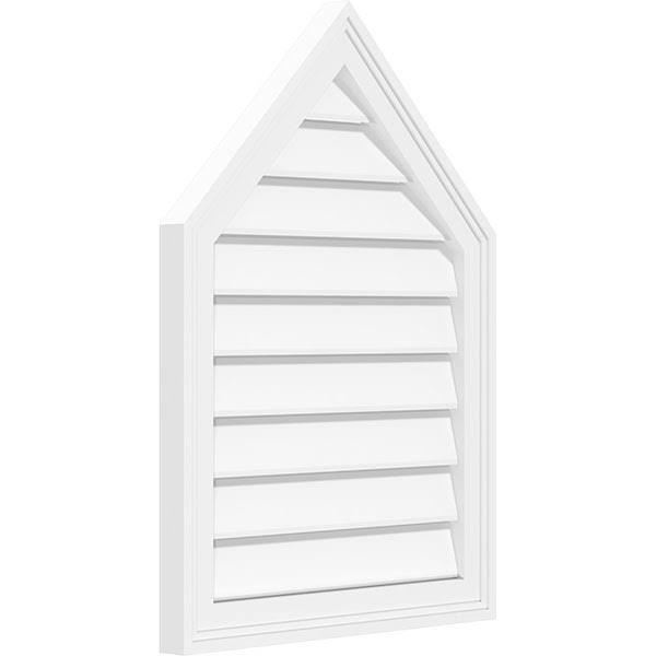 Peaked Top Surface Mount PVC Gable Vent Q181