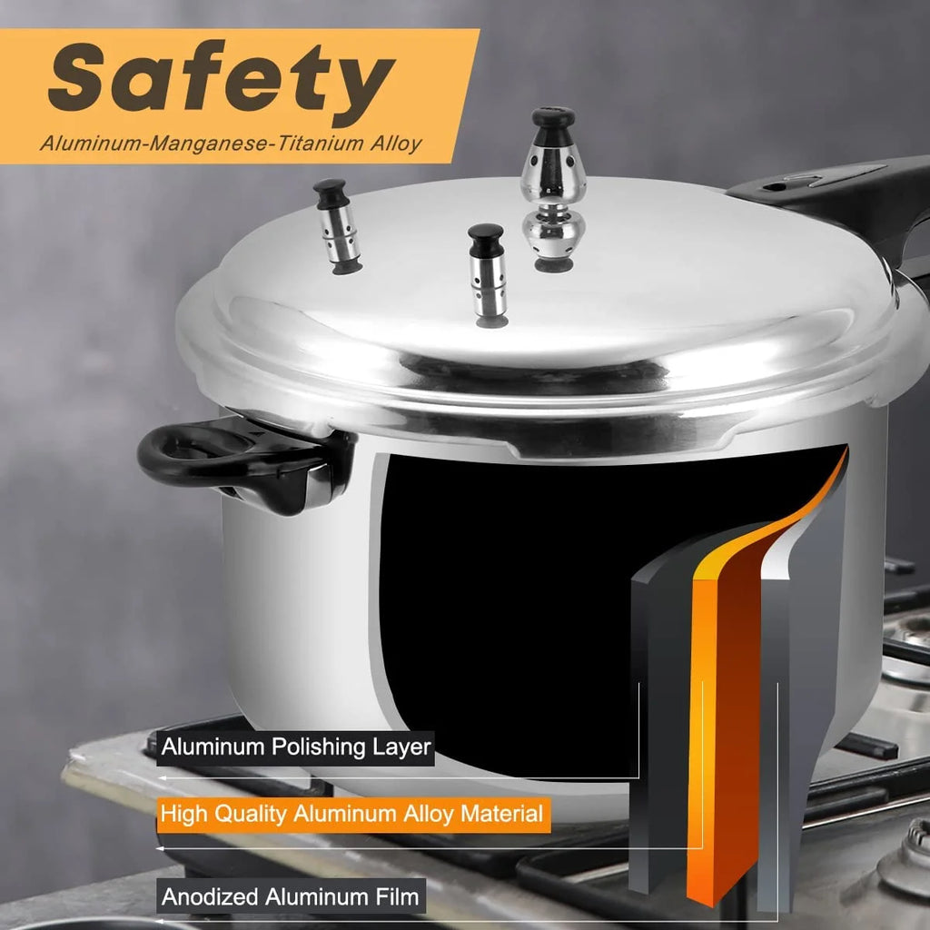 12 Quart Aluminum Pressure Cooker with Canning Rack O25512