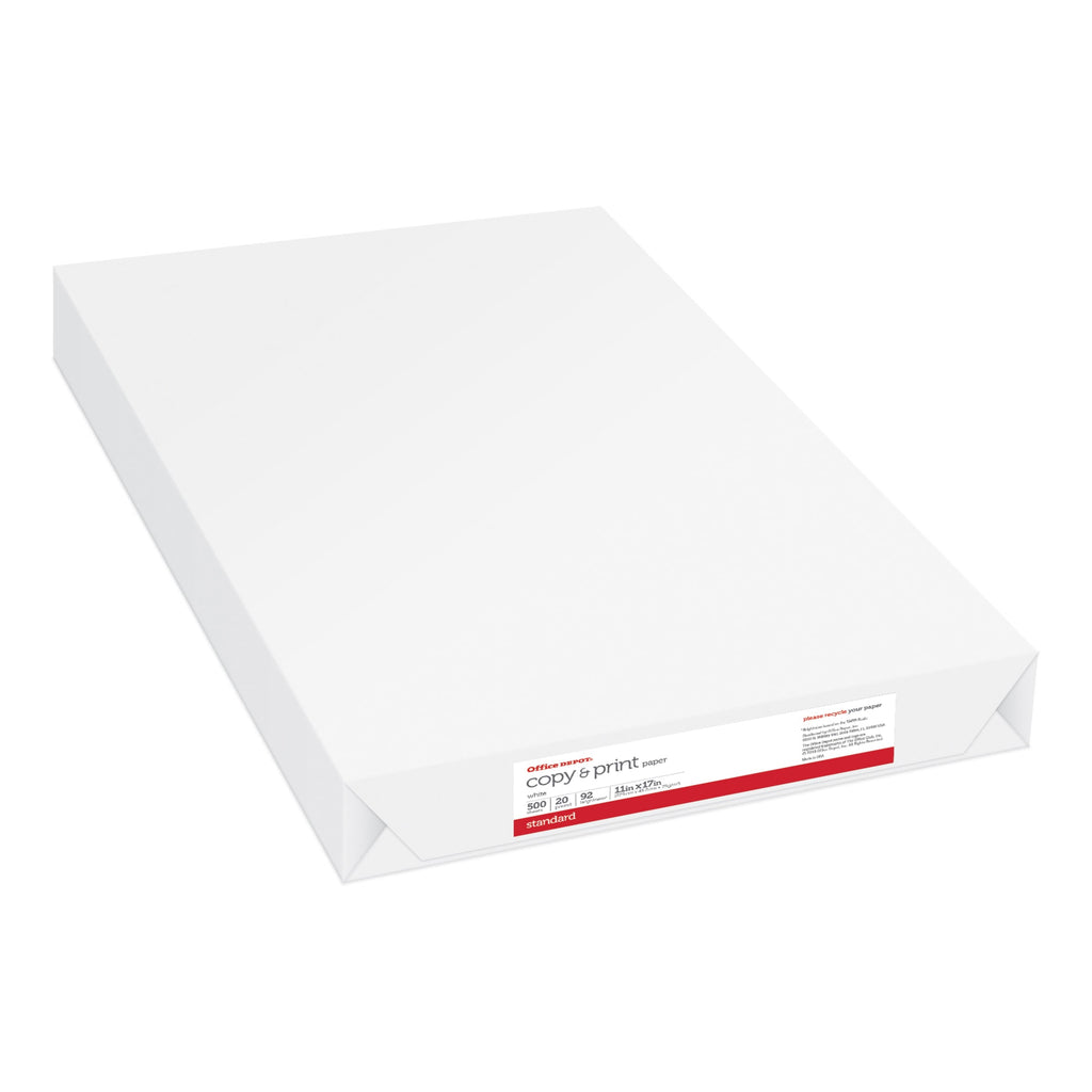 Ledger Size 20 Lb Copy Paper, Ream of 500 Sheets, Case of 3 Reams K771
