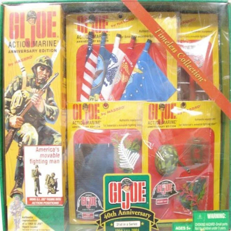 12 Gi Joe Action Marine and 4 Accessary Sets 40th Anniversary Figure K101
