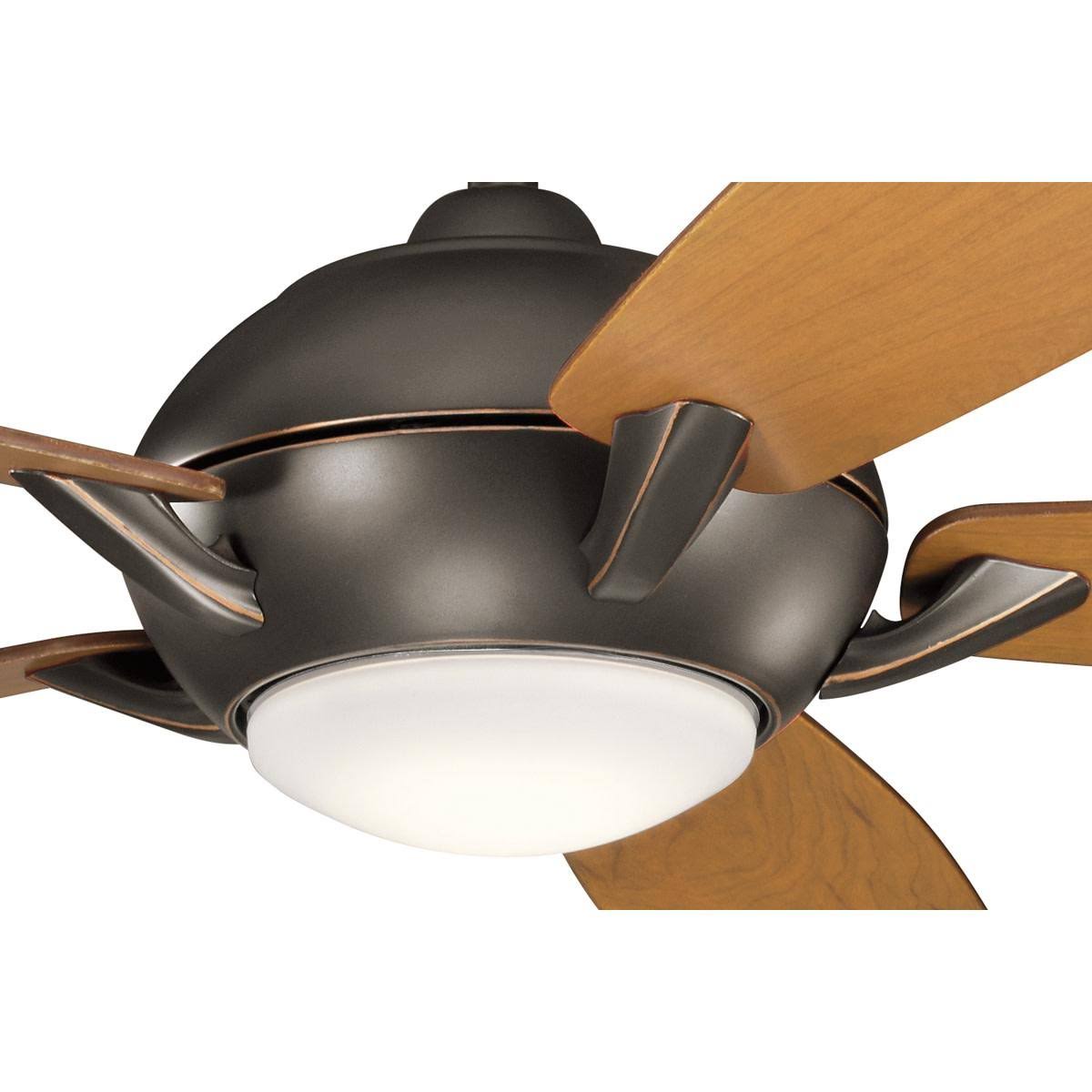 Brushed Stainless Steel LED Ceiling Fan Y72671