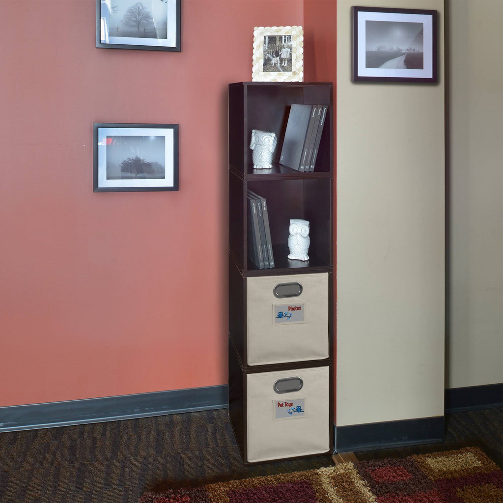 4 Cubes and 2 Canvas Bins Storage Set Y513