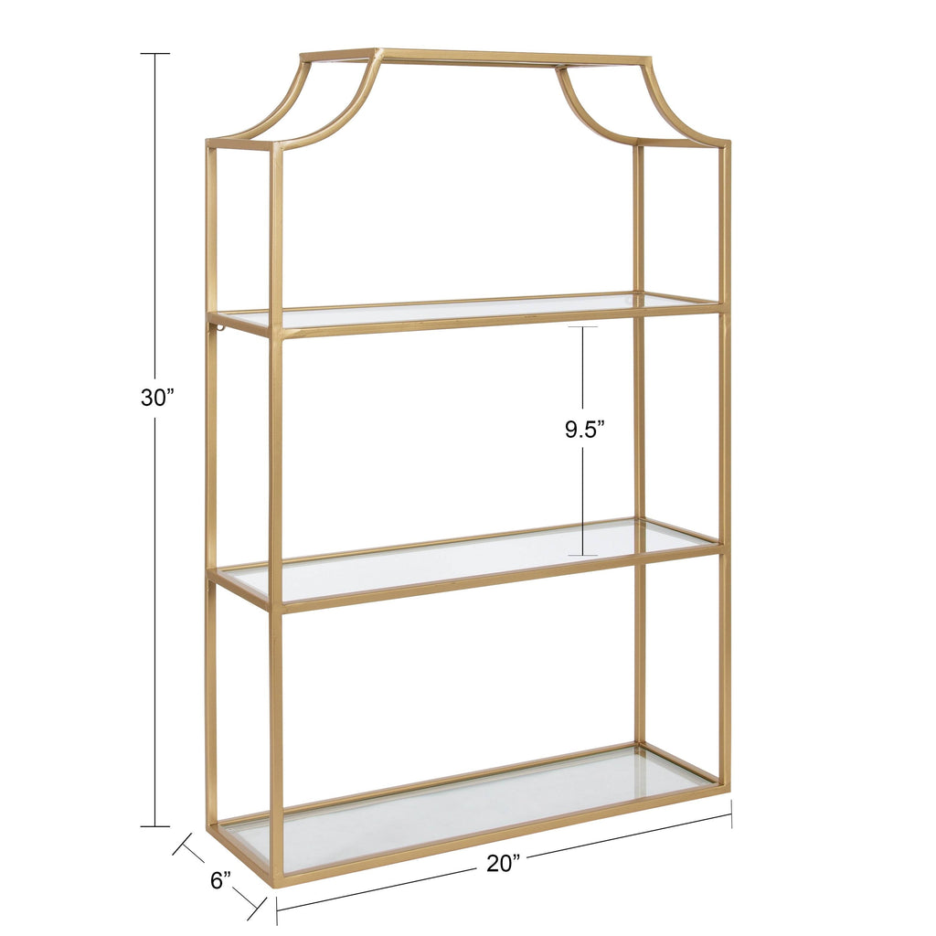 4-Tier Wall Shelf - Silver N80112