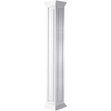 Craftsman Classic Square Raised Panel Column with Crown Capital and Crown Base V789567