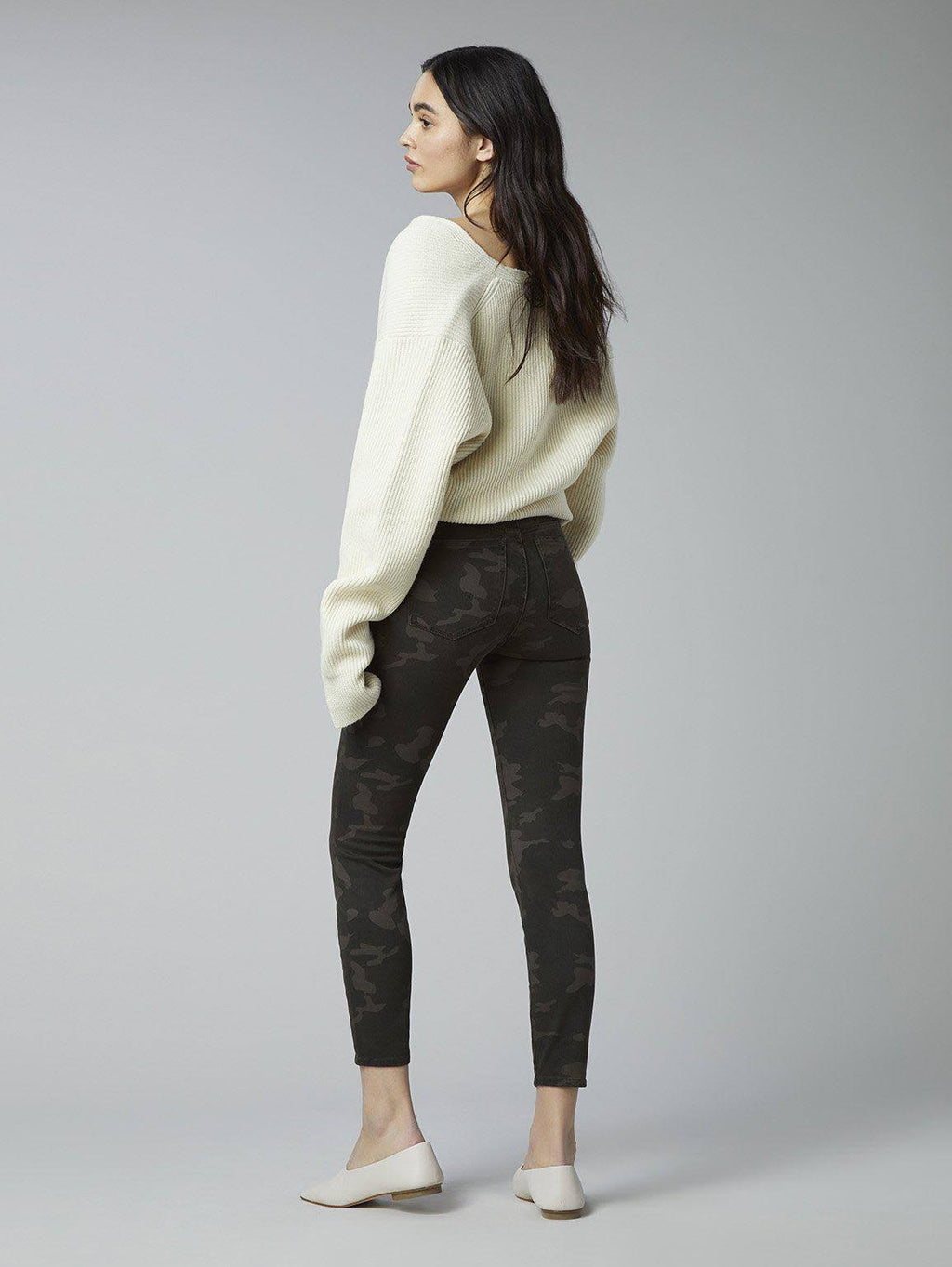 Dark Camo Skinny Crop Jeans B308172