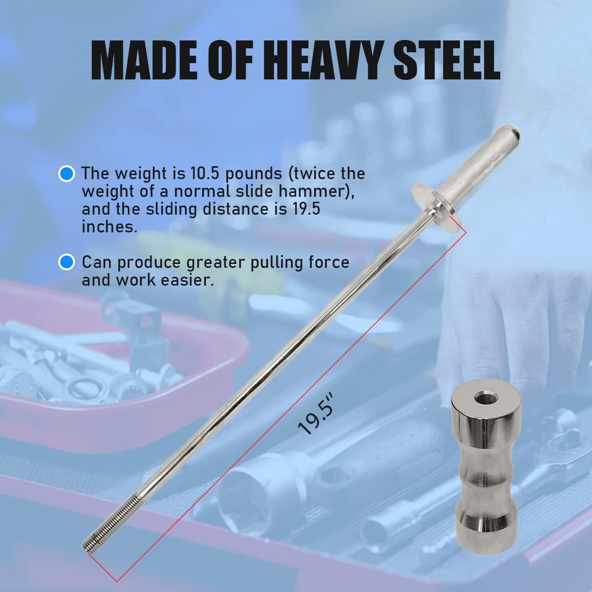 CV Joint Removal Tool Kit with Slide Hammer and Puller Adapter F5049
