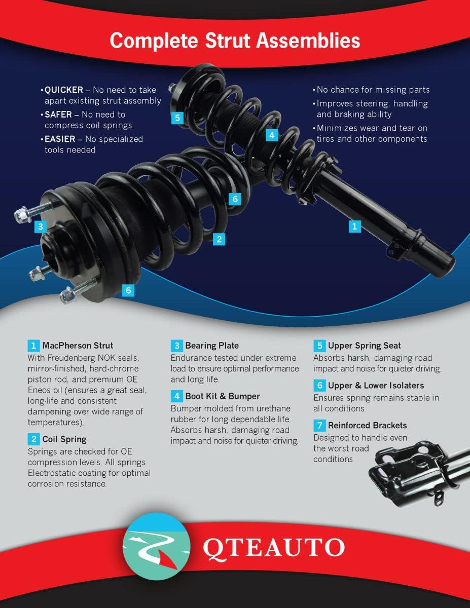 Front-Rear Set 4 Complete Strut-Shock I569