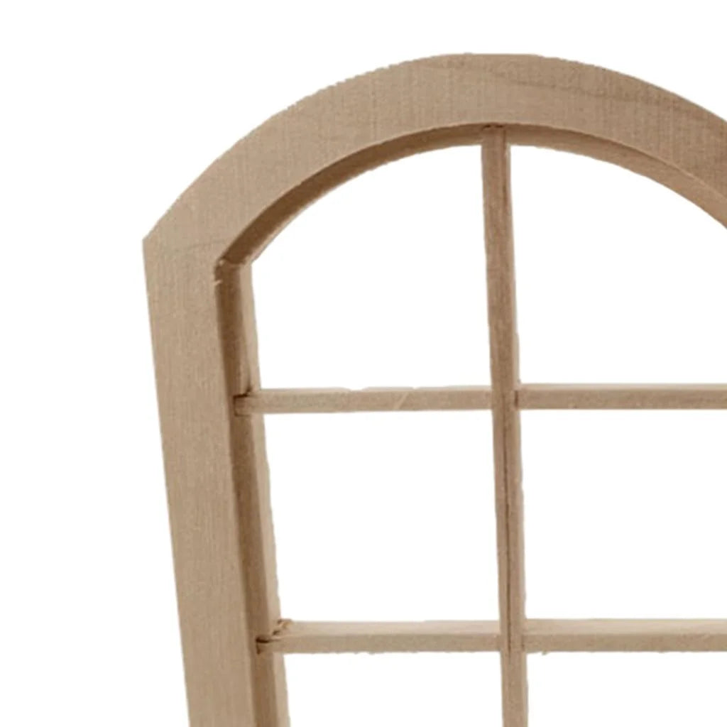 Unpainted 6 Panel Window Doll House Miniature E1512
