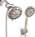 Matte Black 5" Rain Shower Head with Handheld Spray Combo, Pack of 2 N220