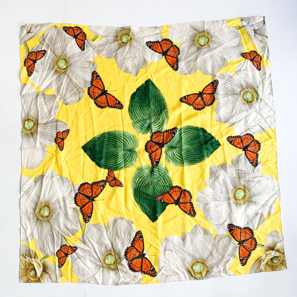 Butterfly and Leaf Scarf U364