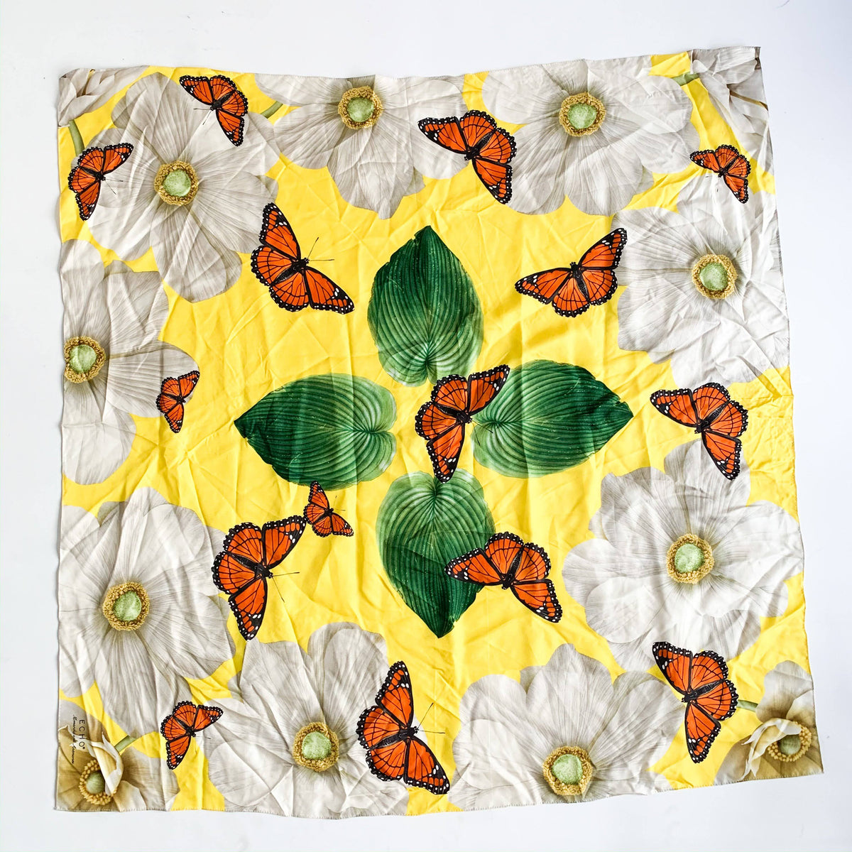 Butterfly and Leaf Scarf U364