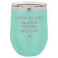 12 oz Double Wall Vacuum Insulated Stainless Steel Stemless Wine Tumbler Travel Mug With Lid K4662