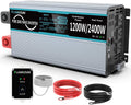 1500 Watt 12V DC to 110V AC Power Inverter with 2 USB Ports, Pack of 2 Z61031