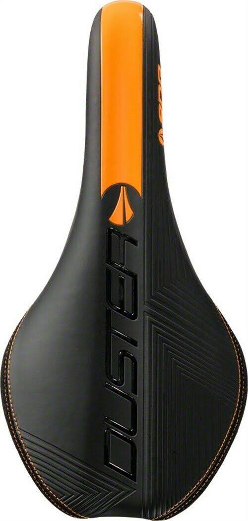 Black/Orange Ti-Alloy Rails Duster Saddle K74165