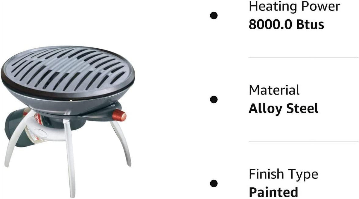 Propane Grill, Detachable Legs, 8,000 BTU, 122 Sq In K4923