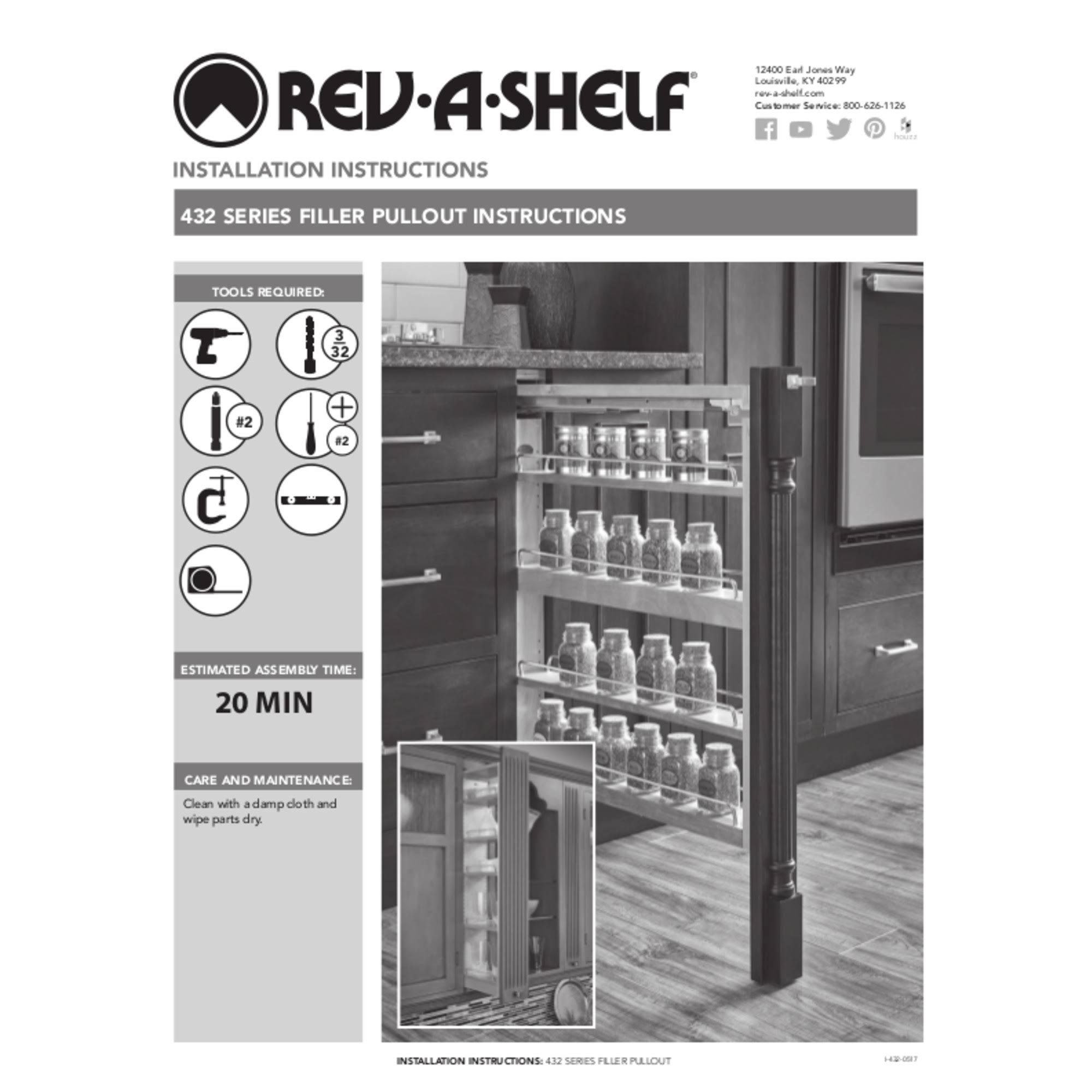 3x22 W x 39x22 H Pull-Out Cabinet Wall Filler S85133