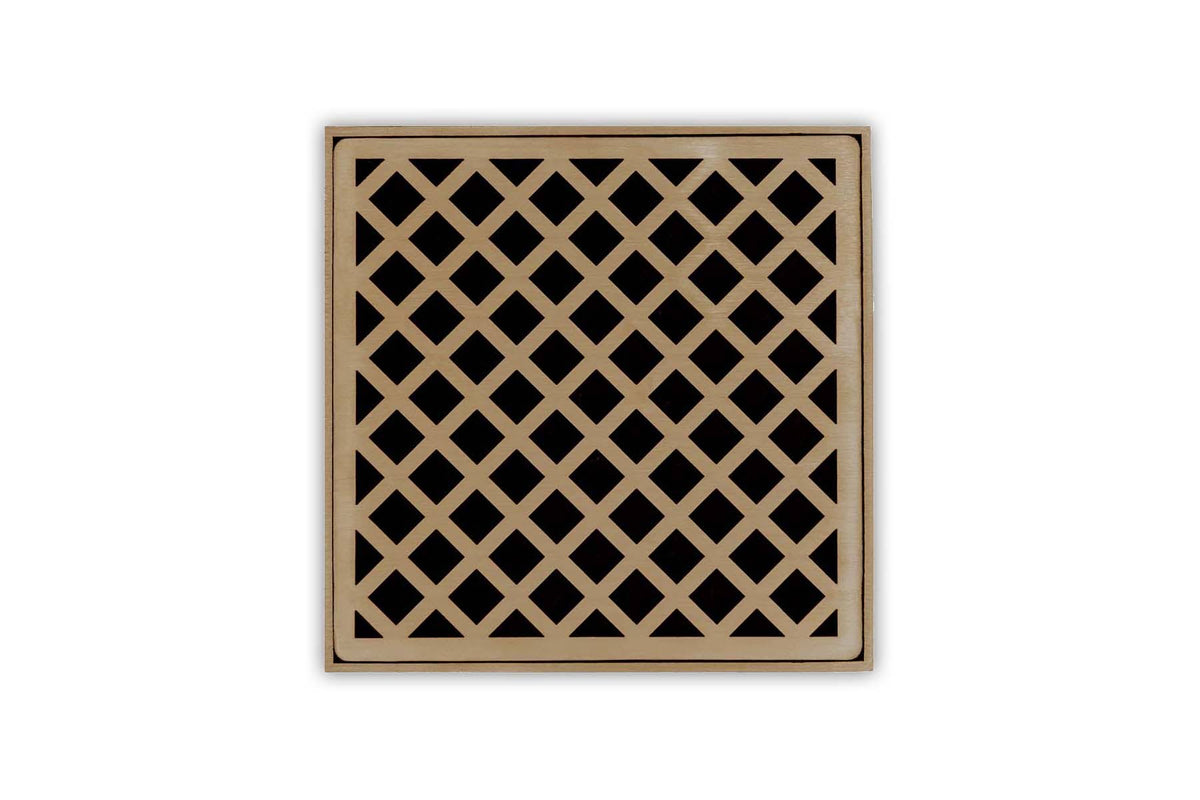 Satin Bronze 5x22 Decorative Drain Kit with PVC Drain R889