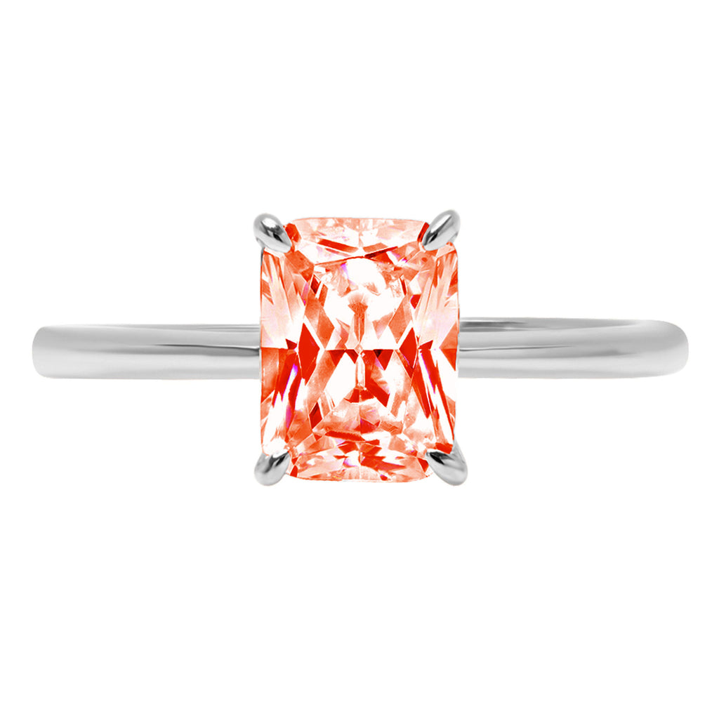 18K White Gold Solitaire Ring C377937