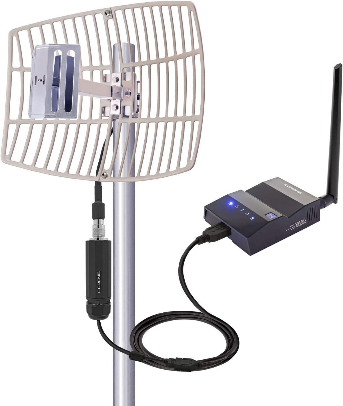 Long Range WiFi Receiver System 2.4GHz Y914210
