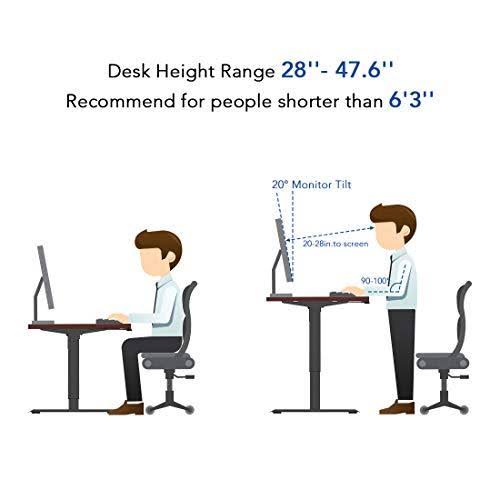 Large Electric Stand Up Desk 55 x 28 Inches C9286