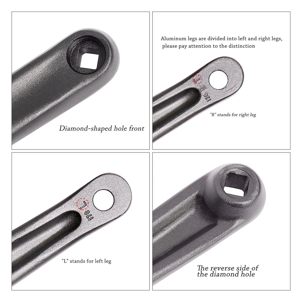 Electric Bike Crank Arm 170mm Left Right Diamond Hole P6888