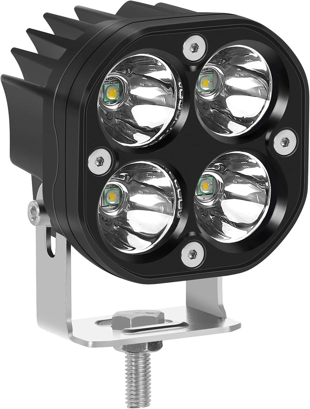 40W CREE LED Work Light Square Spotlight Light Pods IP67 Waterproof Pack of 2 F15839