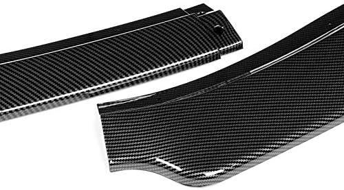 3PCS Front Bumper Lip Spoiler Air Chin Body Kit Splitter, Painted Carbon Fiber N39134