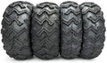 4PCS 25x8-12 Front & 25x10-12 Rear 6 Ply ATV/UTV Tubeless Tires L111528
