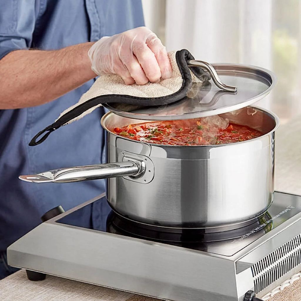 6 qt. Stainless Steel Saucepan with Lid N976226