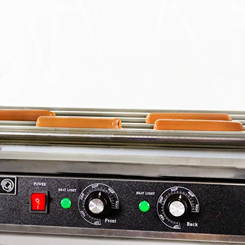 12 Hot Dog & 5 Roller Grill Cooker Warmer Machine B42025