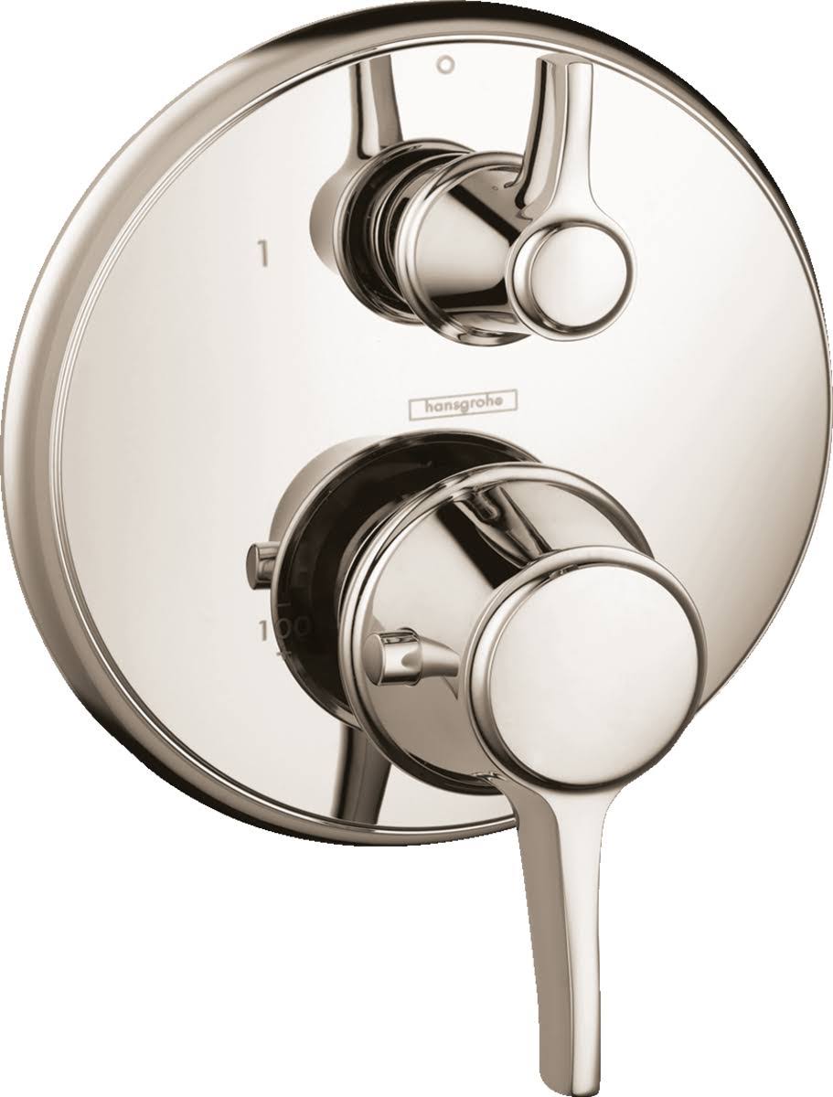 Polished Nickel Thermostatic Trim with Volume Control Y124576