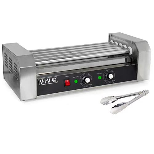 12 Hot Dog & 5 Roller Grill Cooker Warmer Machine B42025