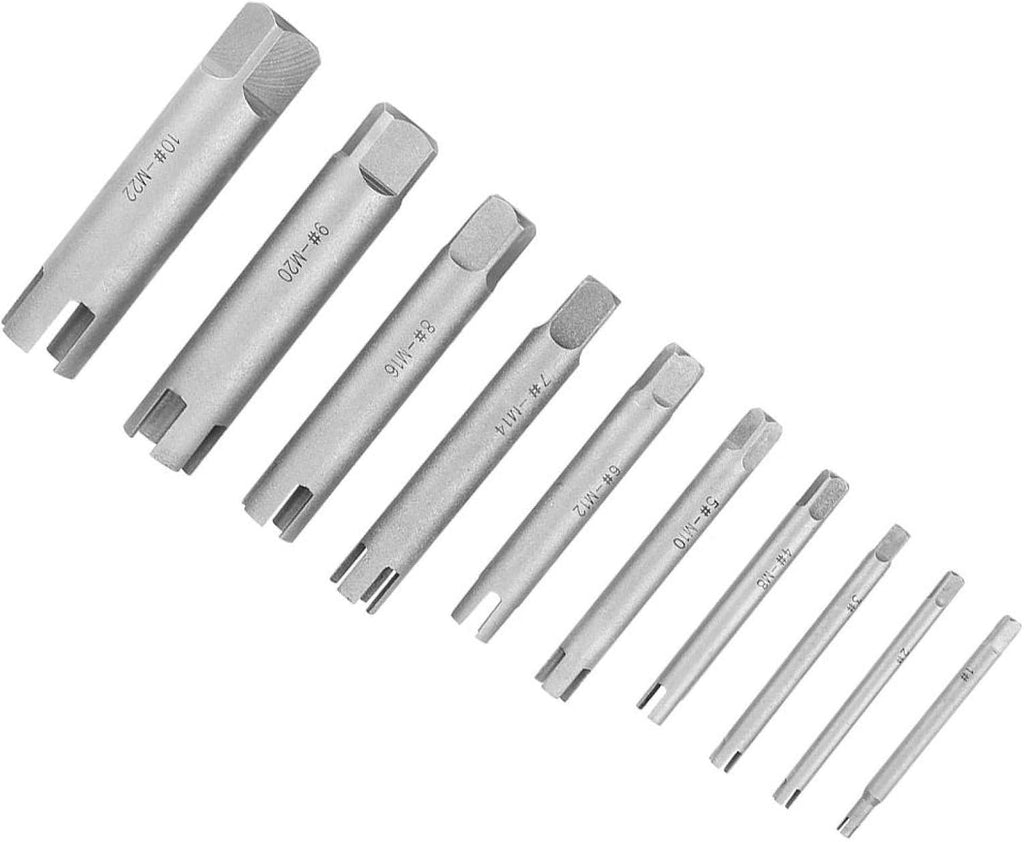 Broken Head Screw Remover Kit Tap Extractor Set, 23.1oz, Ten-Piece Set, Pack of 2 K176189