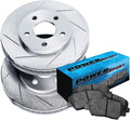 Slotted Brake Rotors and Semi Met Pads R1454