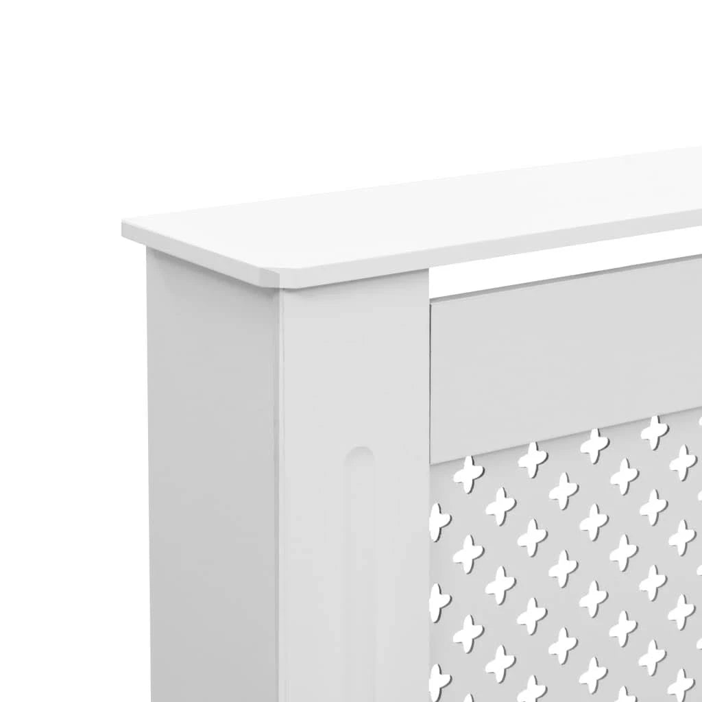 White 2 Pcs MDF Radiator Covers D903