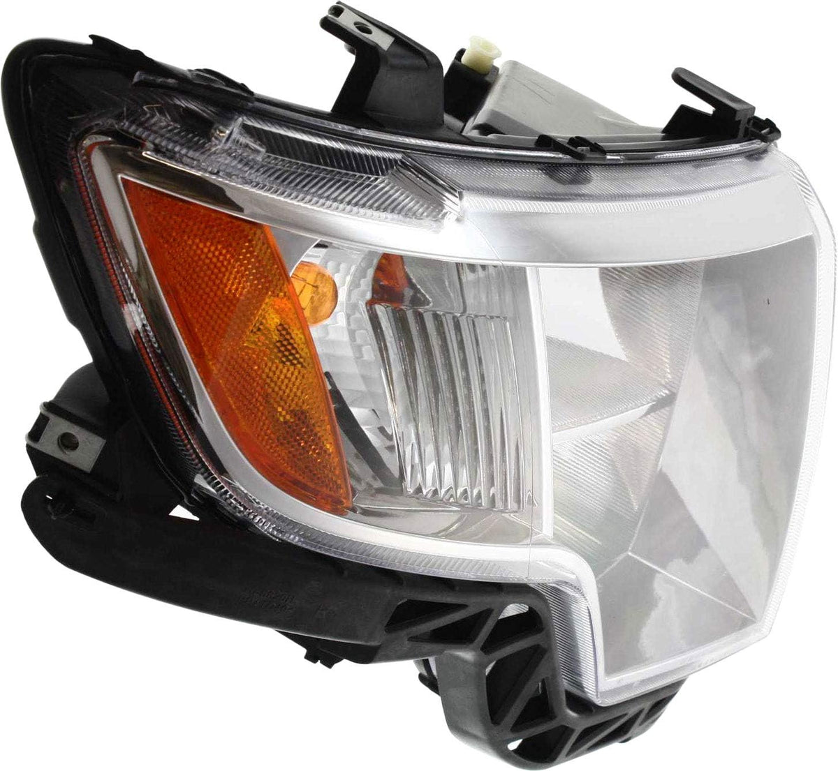 Headlight Assembly Compatible with 2007-2010 Ford Edge Halogen Chrome Passenger Side Q6567