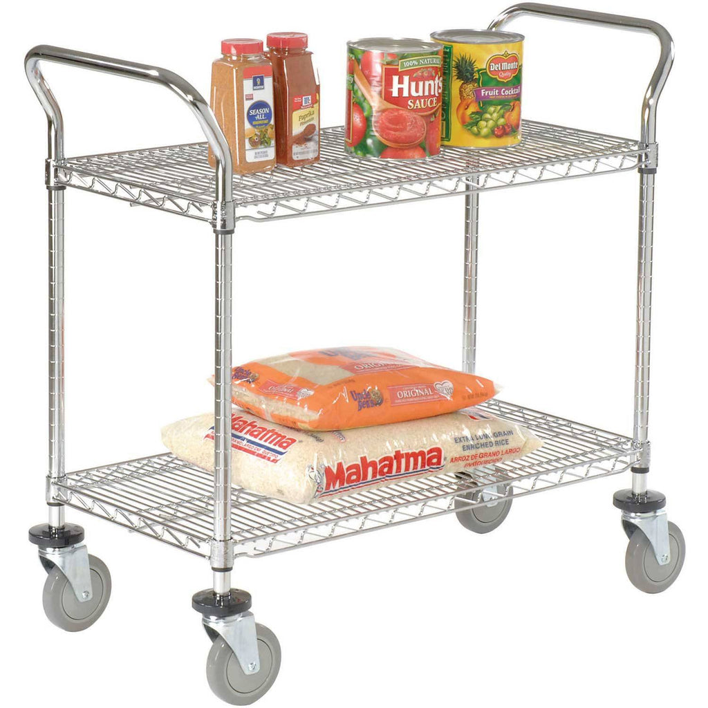2 Shelves Wire Utility Cart H789178