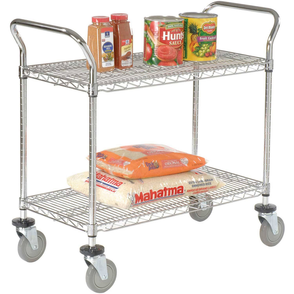 2 Shelves Wire Utility Cart H789178