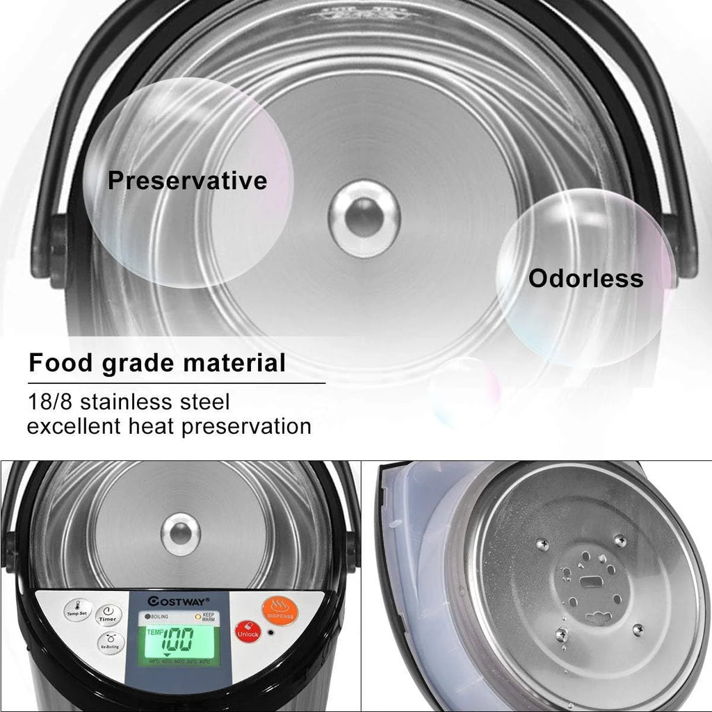 5-Liter Stainless Steel Electric Hot Water Boiler V221