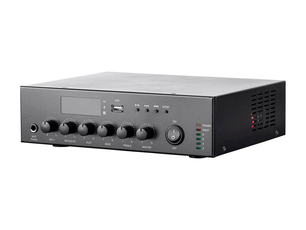 60W 3CH 100/70v Mixer Amp with Bluetooth Connection E5453