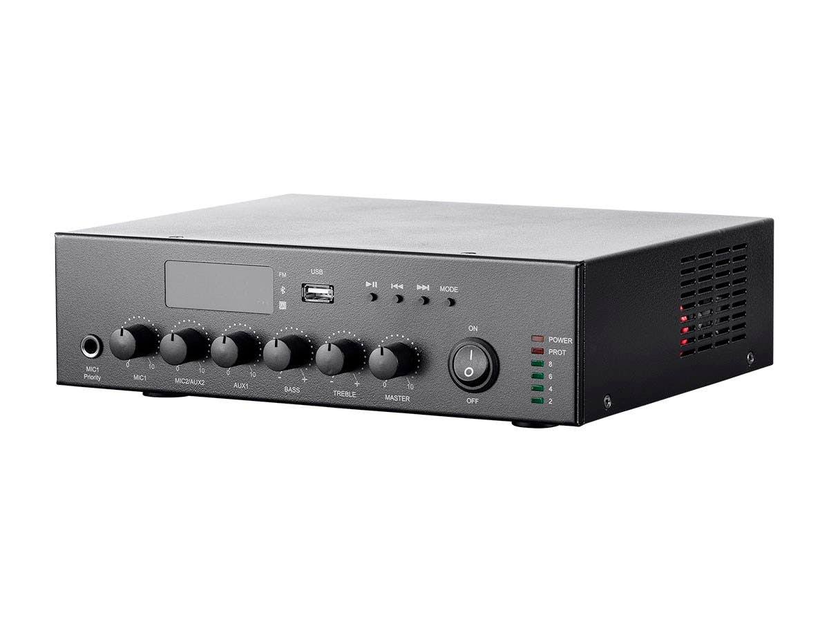 60W 3CH 100/70v Mixer Amp with Bluetooth Connection E5453