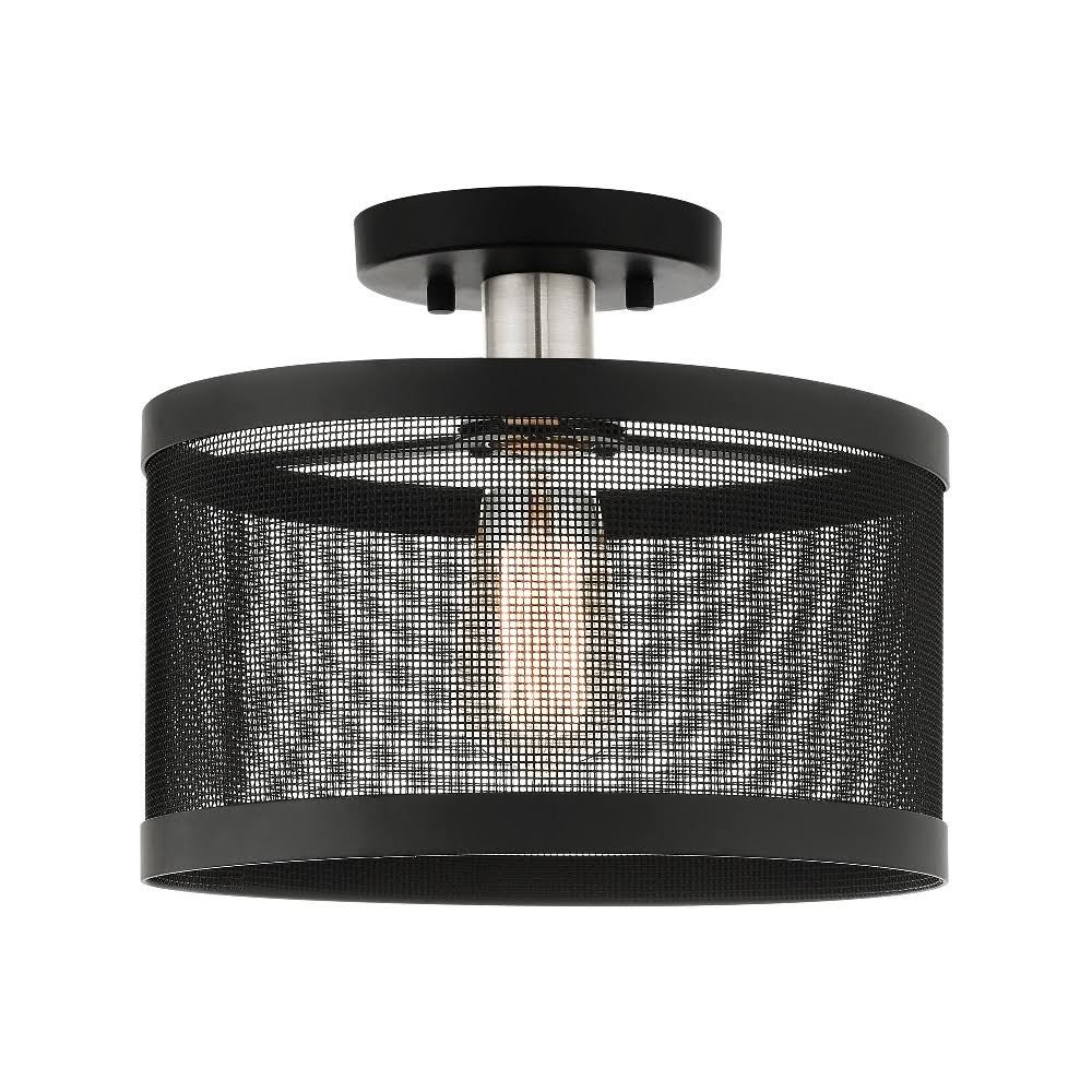 Brushed Nickel Semi Flush Mount Light B210957