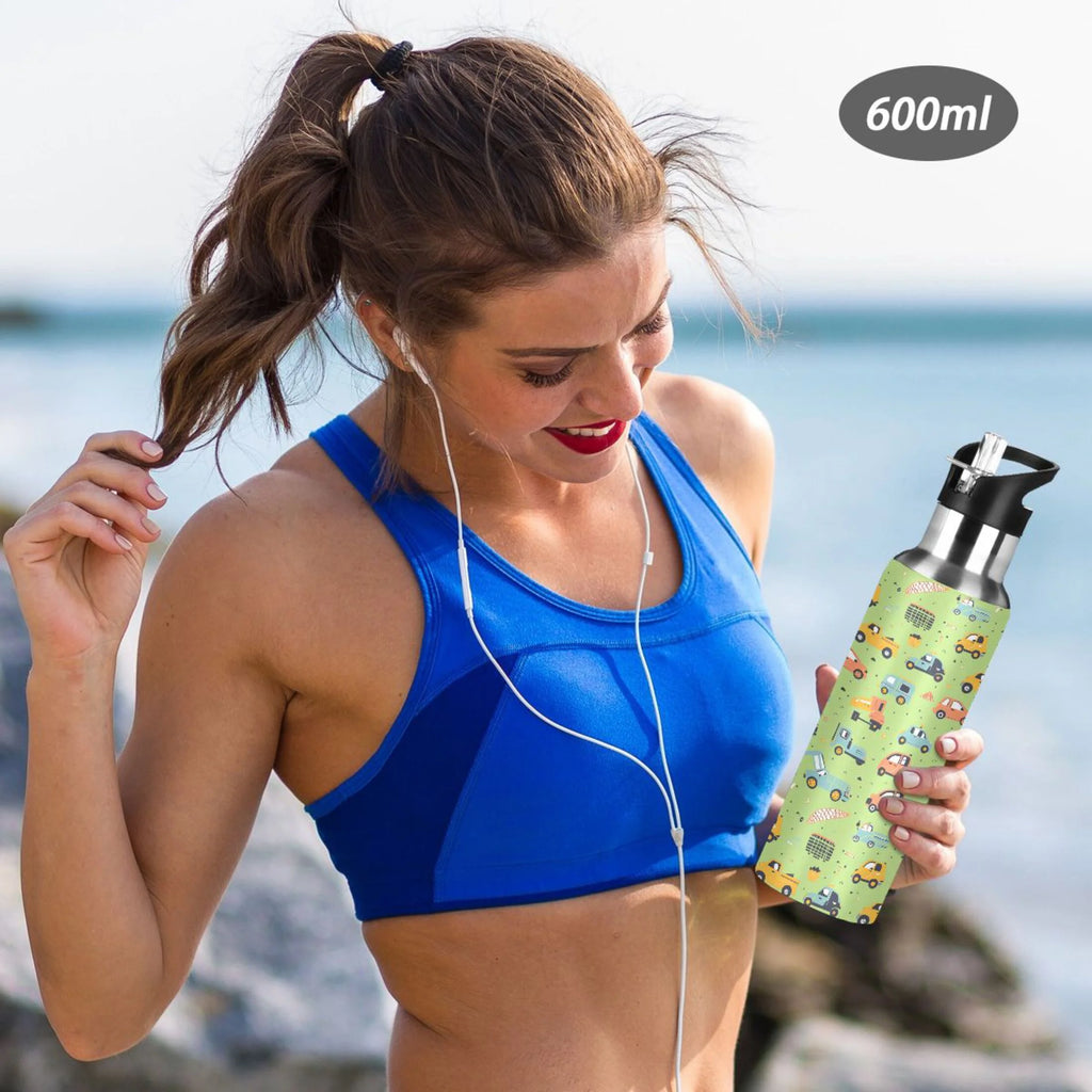 Insulated Stainless Steel Water Bottle with Straw Lid 20 oz K5844