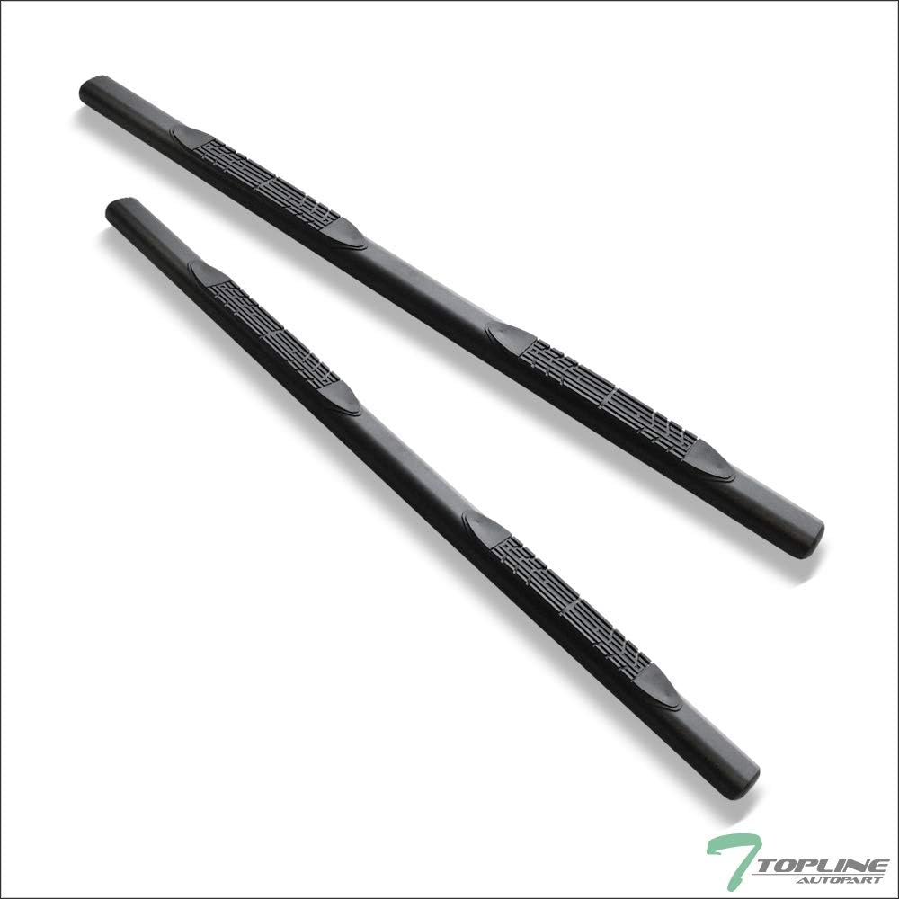 Oval Matte Black Side Step Nerf Bars Rail Running Boards D13361