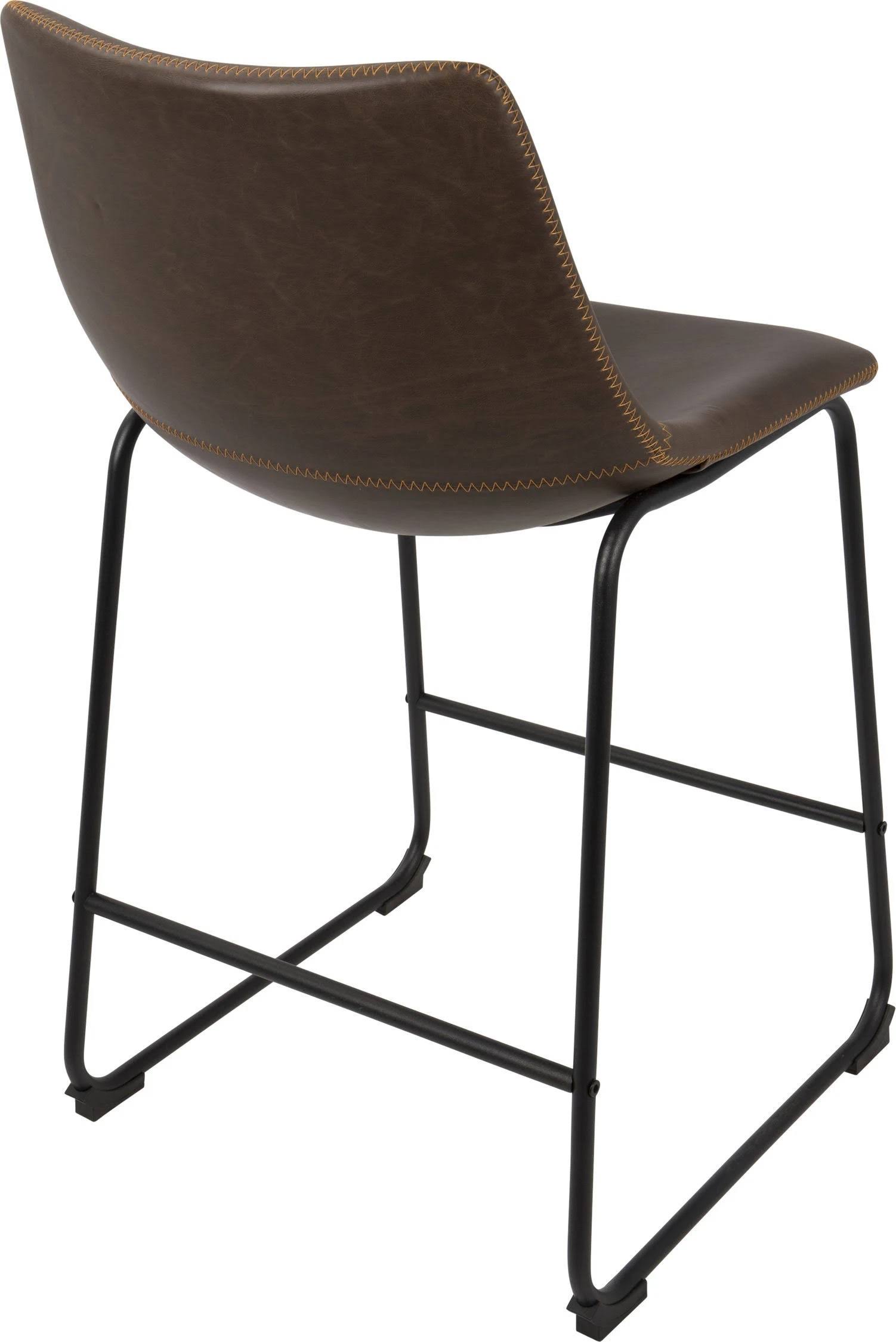 26x22 Counter Stool Black Espresso Set of 2 I98084