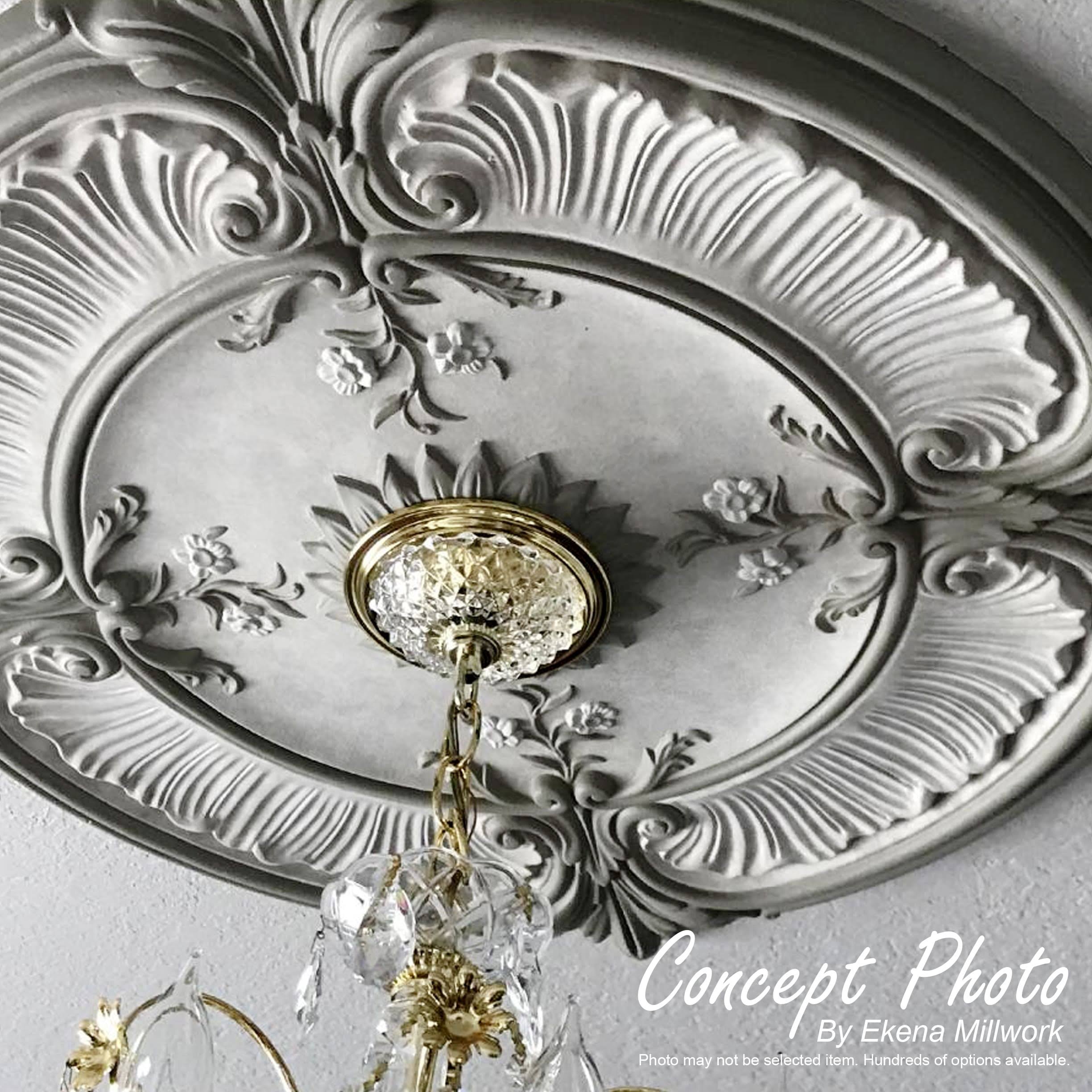 Platinum Finished Ceiling Medallion O636