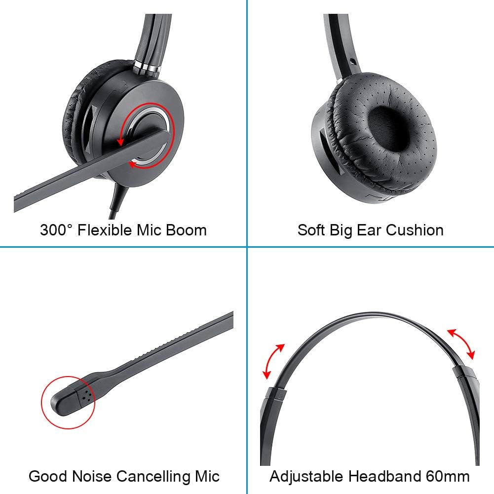 Binaural USB Computer Headset with Microphone U6084