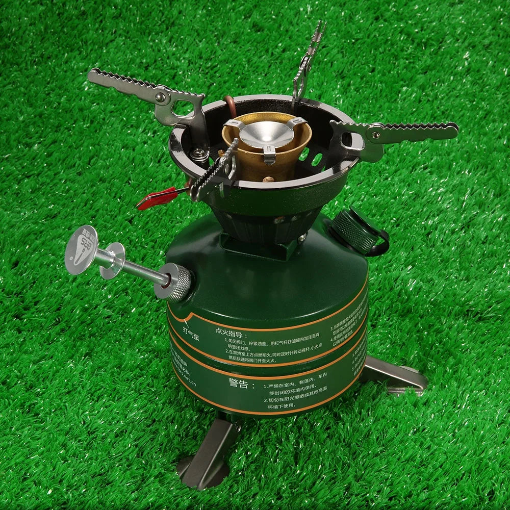 Portable Gasoline Camping Furnace Cooker H9836