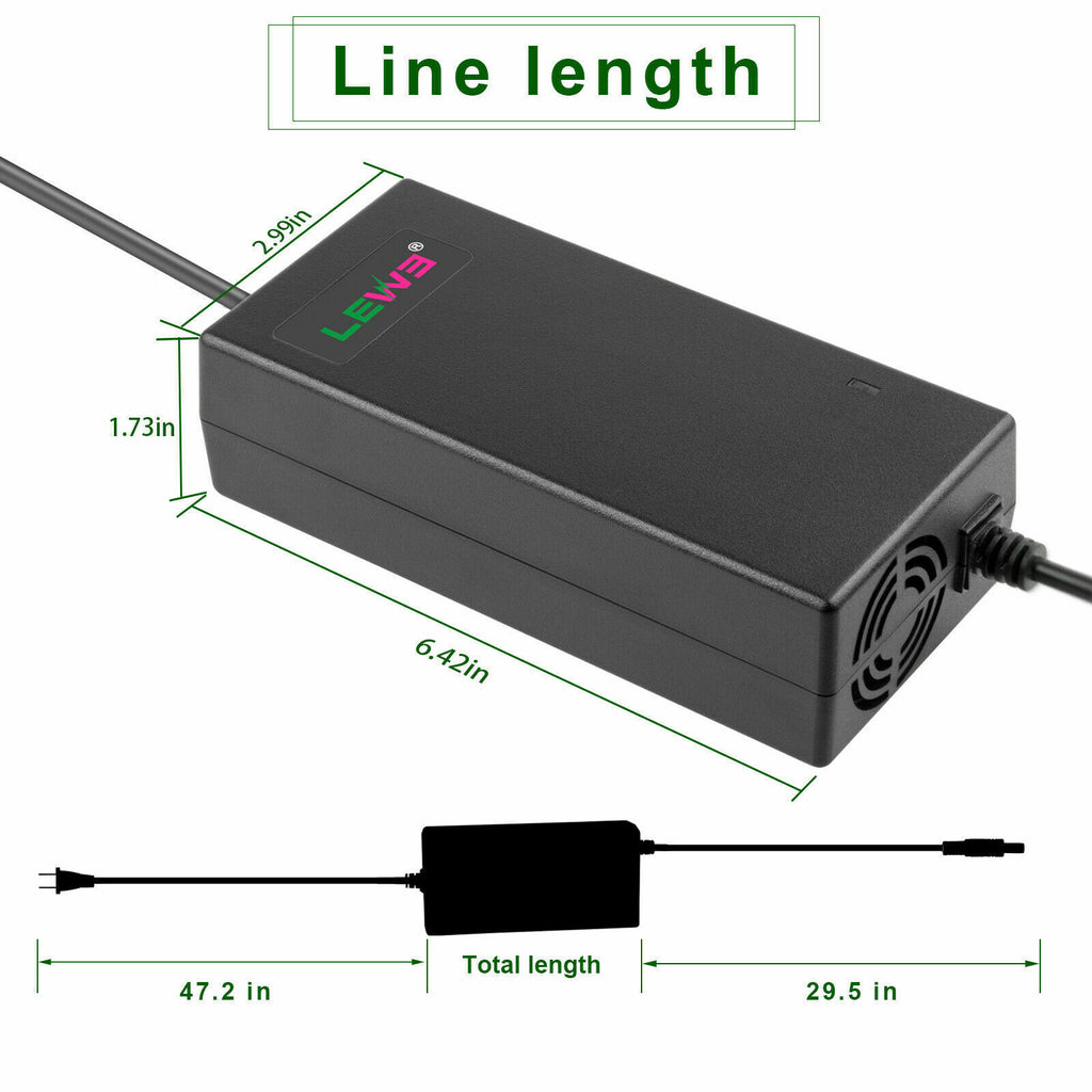 54.6V2A Charger Adapter for 48V Li-ion Battery Ebike Y216566
