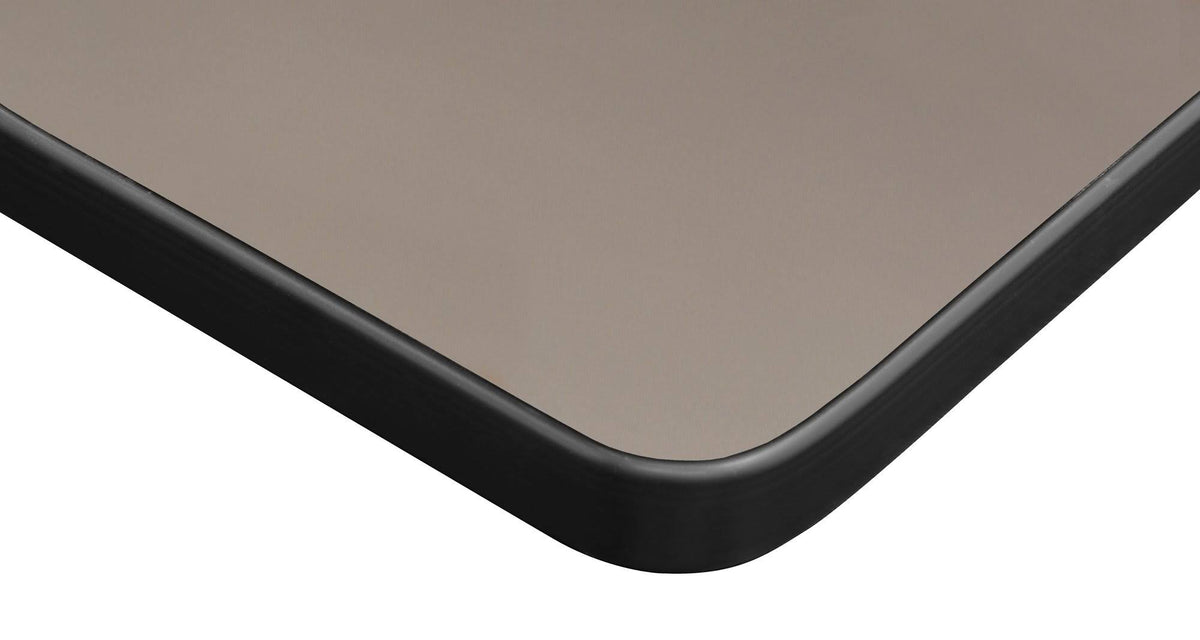 Mahogany Grey Square X-Base Table Z2460
